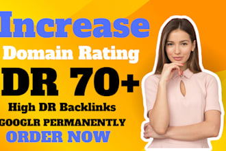 boost increase ahrefs DR domain rating upto 70 in 10 days