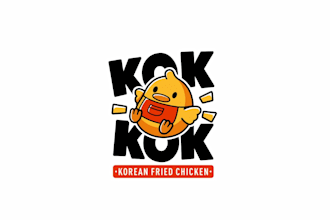 design awesome fried chicken restaurant logo