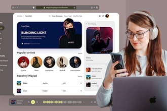 design music website and store on bandzoogle, wordpress