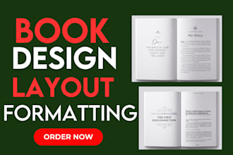 do book layout design for amazon kdp book publishing
