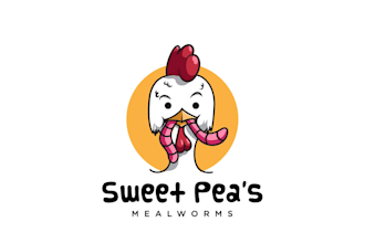 design awesome chicken cartoon logo