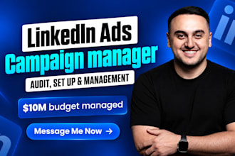 setup and manage converting linkedin ads campaign