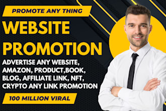 promote youtr website book amazon product crypto any link promotion