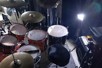 record professional acoustic drum tracks for rock, blues and alternative music