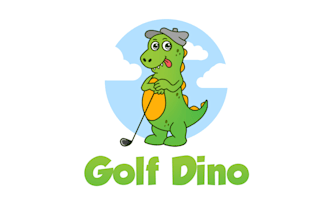 design awesome golf dino logo