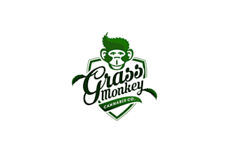 design grass monkey cannabis company logo