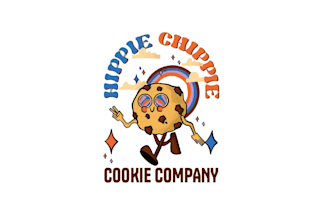 design hippie illustration cookie strolling logo