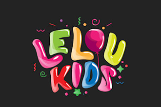 design kids birthday event company needs a face logo