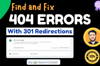 fix 404 broken links for wordpress website, 404 error fixed