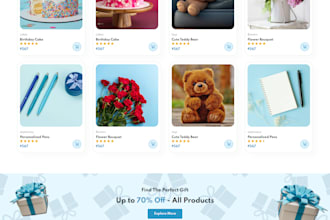 build custom website or design landing page or blog website