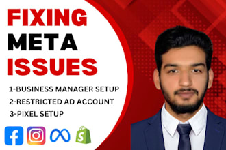 fix your meta ads restrictions, business manager, meta pixel issues