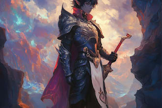 do a dnd, fantasy, fanart character or tcg illustration