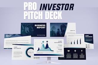 design pro investor pitch deck presentation, business plan, proposal