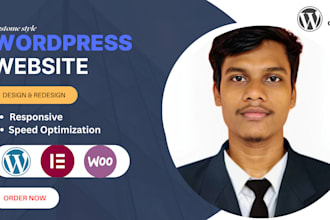 create, redesign, or rebuild a professional wordpress website