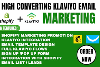 set up high converting klaviyo email flows for your shopify and ecommerce store