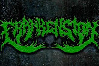 draw deathcore, metal core or death metal logo for your band