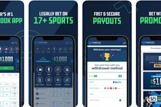 develop sport bet app, crypto bet app, sport booking app, sport bet websites