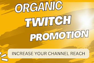 build twitch channel to have chatters and  live viewers on your live stream