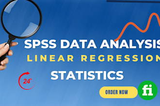 perform business statistics, probability, regression, spss data analysis