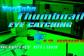 create luxurious and attractive youtube thumbnails