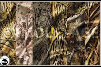 design a custom hunting camouflage repeat pattern