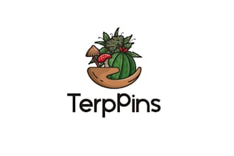design mushrooms and cannabis logo