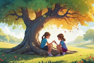children story picture book, watercolor illustrations