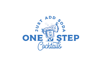 design awesome one step cocktails logo