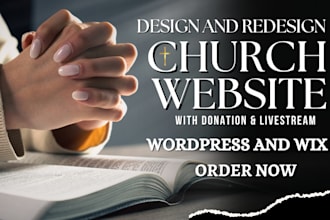 church website ministry website donation nonprofit charity crowdfunding website