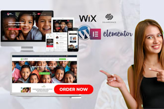 design a website or redesign for charity, non profit, donation and ngo websites