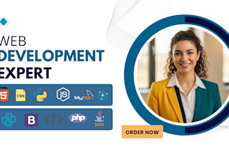 do website development as full stack web developer, front end, backend
