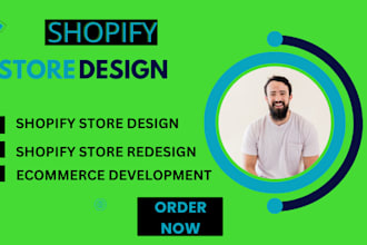 build shopify store design ecommerce store and shopify store redesign