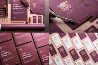 design modern business logo, brand identity, brand kits and social media kit