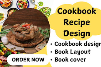 design cookbook recipe kids book interior exterior layout cover food meal plan