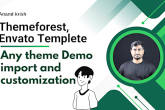 do themeforest theme install, demo import, and customization wordpress web