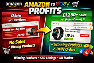 do amazon to ebay product uk dropshipping seo listing product research