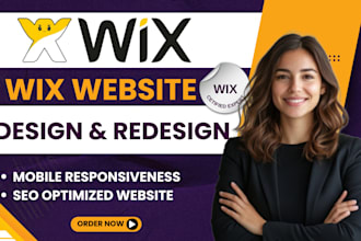 develop wix website, wix business website design and redesign, wix landing page