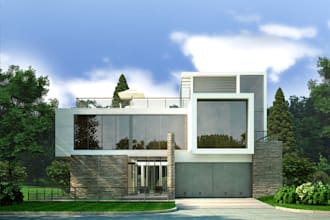 do complete plans, landscape 3d rendering, 3d interior design, walkthrough video
