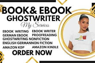 be KDP ebook writer book editor self help christian nonfiction ebook ghostwriter