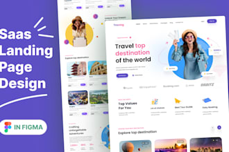 do website ui ux design, figma landing page, saas landing page