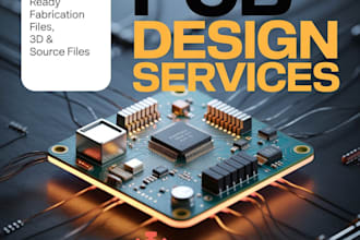 pcb design of your circuit in altium easyeda eagle kicad, pcb schematic, pcb