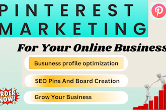 setup eye catching pinterest marketing , SEO pins and boards
