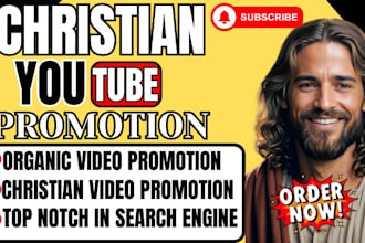 organic USA christian youtube video promotion gospel church channel monetization