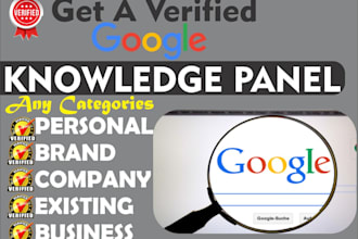build you a approved google knowledgepanel for personal or business