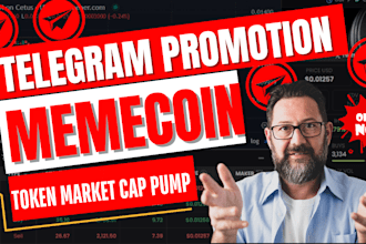 do telegram promotion solana memecoin token  promotion to pump mc with telegram