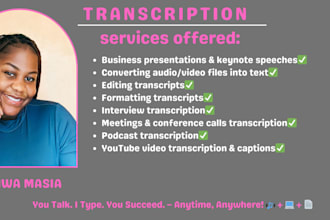 transcribe your videos and audios into a flawless text