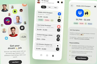 build a job portal app,  job listing app, job board app, job search app