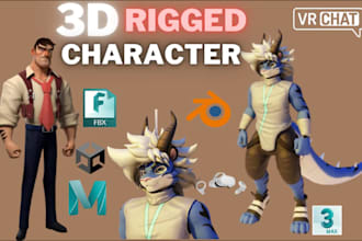 model realistic 3d furry vtuber character, vrchat avatar, nsfw avi, animaze