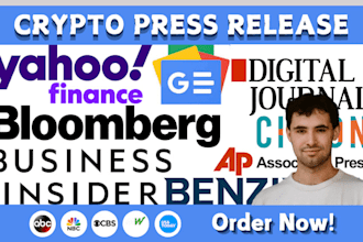 do crypto press release, crypto press release writing, crypto PR distribution