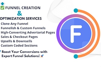 design, copy, and optimize funnelish sales funnels and landing pages fast